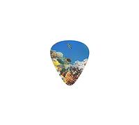 Púas de guitarra Tropical Fish Coral Reef Underwater Premium Púas de bajo para guitarra eléctrica y bajo con tres tamaños (paquete de 12)