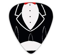 Púas de guitarra Tuxedo Premium Púas de bajo para guitarra eléctrica y bajo con tres tamaños (paquete de 12)