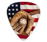 Púas de guitarra Vintage American Flag Premium Picks Sampler 12 paquetes - Variedad de púas de guitarra Púas