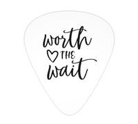 Púas de guitarra Worth The Wait, paquete de 12 púas para bajo de guitarra