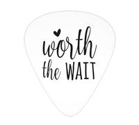 Púas de guitarra Worth The Wait, paquete de 12 púas para bajo de guitarra