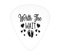 Púas de guitarra Worth The Wait, paquete de 12 púas para bajo de guitarra