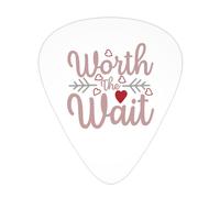 Púas de guitarra Worth The Wait, paquete de 12 púas para bajo de guitarra