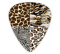 Púas de guitarra Zebra Jirafa Tigre Piel de leopardo Púas de guitarra 12 paquetes - Variedad de púas de guitarra Púas