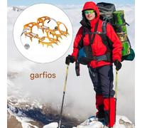 Púas de Nieve para Calzado | 14 Garras Antideslizantes para Tracción - Tacos De Tracción para Andar,para Hombres Invierno Actividades Exteriores Senderismo Escalada Caminar Trotar