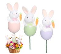 Púas de Pascua, decoración de temporada, tallos florales decorativos de primavera, para el hogar, oficina, animadores, sala de estar, estudio, estantería, ramo, árbol, corona, restaurante