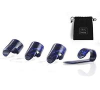 Púas de pulgar y dedo Epic Berry, lo mejor para guitarra acústica de estilo de dedo, banjo o ukelele. Incluye una bolsa.