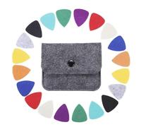 Púas de ukelele multicolor de fieltro, accesorios para guitarra, compactas, prácticas, seguras para su uso, práctica púa de guitarra, fieltro multicolor