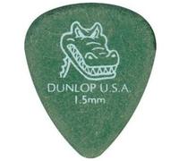 Púas Dunlop Gator Grip de 1,5 mm verde, 6 unidades