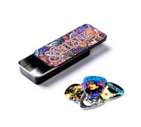 Jim Dunlop – Púas Santana Nylon – Caja en metal de 6 – Multicolor – medium