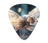 Púas mecánicas de luciérnaga en tamaños finos, medianos y gruesos, juego de 12 piezas, adecuadas para guitarra eléctrica y varios instrumentos