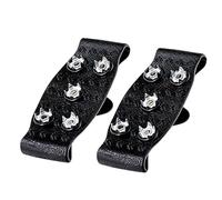 Púas para Botas De Hielo,2 Piezas Crampones De Nieve Ajustables 5 Dientes | Crampones Botas De Nieve - para Hombre Y Mujer, Invierno, Senderismo, Escalada, Camping, Montañismo