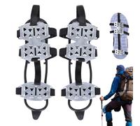 Púas para Calzado para Nieve y Hielo - Crampones Antideslizantes con De Agarre | Dispositivos De Agarre para Hielo,para Senderismo, Excursionismo, en la Naturaleza y Montañismo