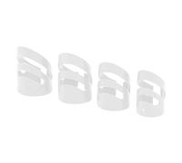 Púas para Dedos, S M L XL Perfect Fit Guitar Finger Pick para bajo (Blanco)