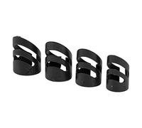 Púas para Dedos, S M L XL Perfect Fit Guitar Finger Pick para bajo (Negro)