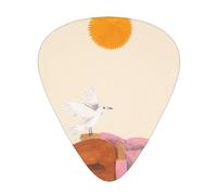 Púas para guitarra acústica "Man and Bird" (12 unidades), esenciales para guitarra eléctrica, gruesas y finas, para estudiantes (0,46 x 0,96 x 0,71 mm)