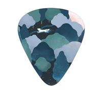 Púas para guitarra acústica Mori Green Tree (12 unidades), esenciales para guitarra eléctrica, gruesas y finas, para estudiantes (0,46, 0,96 y 0,71 mm)