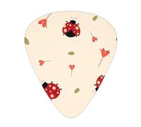 Púas para guitarra acústica Seven Star Ladybird (12 unidades), esenciales para guitarra eléctrica, gruesas y finas, para estudiantes, 0,46, 0,96 y 0,71 mm