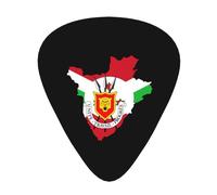 Púas para guitarra con diseño de la bandera de Burundi, paquete de 12
