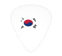 Púas para guitarra con diseño de la bandera de Corea, paquete de 12 púas para bajo