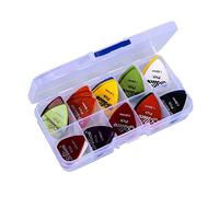 Púas para Guitarra,Paquete de 40 Pick Plectrums para Bajo Acústico Eléctrico Guitarras Hombre Mujer Incluye 0.58 mm 0.71 mm 0.81 mm 0.96 mm 1.2 mm 1.5 mm