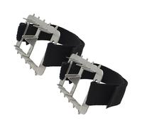 Púas para Nieve En Zapatos - Crampones Antideslizantes Ajustables de 2 Unidades para Botas de Senderismo Unisex,Sujeción Ajustable para Senderismo Marcha Escalada Trote Aventureros Adultos Mayores