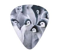 Púas para ukelele, guitarristas, muestras de 12 piezas, para guitarras acústicas, bajas y eléctricas, impresión de pingüino lindo