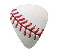 Púas para ukelele, guitarristas, muestras de 12 piezas, para guitarras acústicas, bajos y eléctricas, diseño de pelota deportiva de béisbol