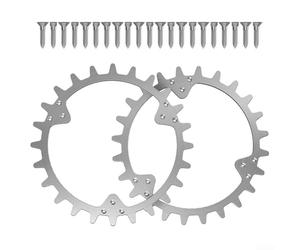 Púas robóticas de acero para cortacésped 320 330X 420 430X 440 450X, kit de tracción antideslizante, pendientes empinadas, 2 piezas con tornillos (A)