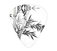 Púas únicas de guitarra de la caligrafía china de la imagen del árbol de bambú con impresiones claras y espesores múltiples