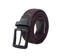 Puasny Cinturón táctico de lona para hombre con hebilla de pasador y correa elástica para jeans.,Marrón,130