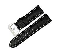 Puasny Correa de reloj de cuero azul para hombre (22 mm, 24 mm y 26 mm)