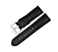 Puasny Correa de reloj de cuero azul para hombre (22 mm, 24 mm y 26 mm)
