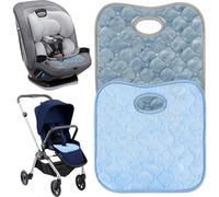 Puasok 2 Piezas Almohadilla para Silla de Auto, Almohadillas para Silla de Auto, Forro para Carriola, Protector Antideslizante, para Niños Pequeños, Carriola