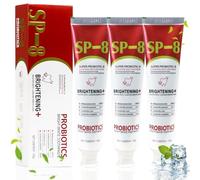 Puasok 3 Piezas SP-8 Pasta de Dientes Probiótica, Pasta de Dientes Blanqueadora para Gencivas Saludables, Limpieza Profunda y Aliento Fresco, 120 g por Tubo