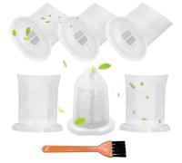 Puasok 6 Pcs Filtros de Repuesto Compatibles con Vorwerk Kobold VC100, con 1 Cepillo, Filtros de Suciedad para Aspiradora de Mano Tipo Aspiradora Inalámbrica VC 100
