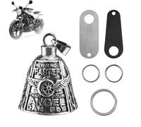 Puasok Campana de Moto Guardian Bell para Motocicleta,Campanella Campana Moto Amuleto,Llavero Moto Campana Guardiana con Anillo Colgante, para Bicicletas, Coches, Motocicletas, Vehículos Eléctricos