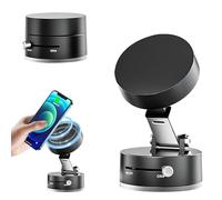 Puasok Soporte magnético de succión al vacío, soporte para teléfono móvil, soporte magnético para coche, soporte universal para teléfono móvil, con brazo telescópico ajustable, soporte magnético