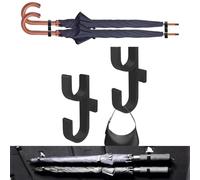 Puasok Soporte Paraguas Coche, 2 Piezas Soporte Paraguas Maletero Coche, Car Umbrella Hook, Ahorro de Espacio para Asiento, Asiento Trasero, Consola, Cochecito, Camión, Barco (Negro)