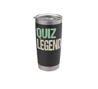 Pub Quiz Leyenda Absolutamente Divertido Vintage Retro Quiz Vaso térmico de acero inoxidable de doble pared