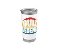 Pub Quiz Leyenda Absolutamente Divertido Vintage Retro Sunset Quiz Vaso térmico de acero inoxidable de doble pared