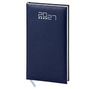 Pubblimania Agenda 2027 semanal Semainier 2027 de Poche Mini 8x15 cm Édition Multilingue avec Répertoire & Cartes, Idéal pour Travail & Rendez-vous (azul 8 x 15)