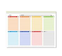 Pubblimania Maxi planificador semanal de mesa para escritorio Oficina Organizador Weekly Planner Agenda (Cm 43x31) (1 Maxi Planning)