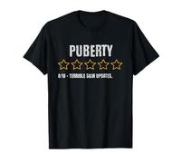 Pubertad 0/10 Terrible Skin Updates Funny Teen Camiseta