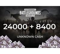 PUBG Mobile 24000 + 8400 UC (Unknown Cash) Direct Top-Up - GLOBAL
