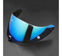 PUBIBD Motocicleta Lente de Visera de Casco para Scorpion Exo R1 520 1400, Visera Tintada para Casco de Motocicleta de Repuesto, Lente de Casco de Protección Facial,A Ice Blue