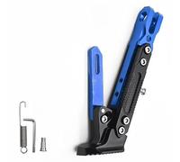PUBIBD Soporte para Motocicleta Soporte Lateral para Benelli Caffe Nero 125 2011-2016, Ajustable Caballete de Motocicleta, Accesorios para Patadas Soporte para Pie Antideslizante,A Blue