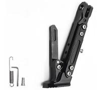 PUBIBD Soporte para Motocicleta Soporte Lateral para Honda XLV 600 650 700 TRANSALP, Ajustable Caballete de Motocicleta, Accesorios para Patadas Soporte para Pie Antideslizante,B Black