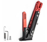 PUBIBD Soporte para Motocicleta Soporte Lateral para Piaggio MP3 300 2010-2024, Ajustable Caballete de Motocicleta, Accesorios para Patadas Soporte para Pie Antideslizante,D Red