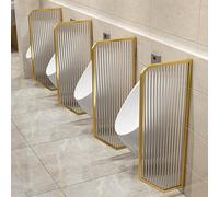 Public Bathroom Partit para hombre, orinal montado en la pared, impermeable, divisor de privacidad y acero inoxidable d h, paquete de 2